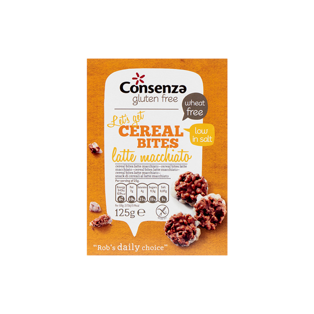 Consenza Cereal bites latte macchiato glutenvrij 125g